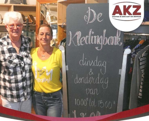 AKZ en de Basis openen samen de Kledingbank.