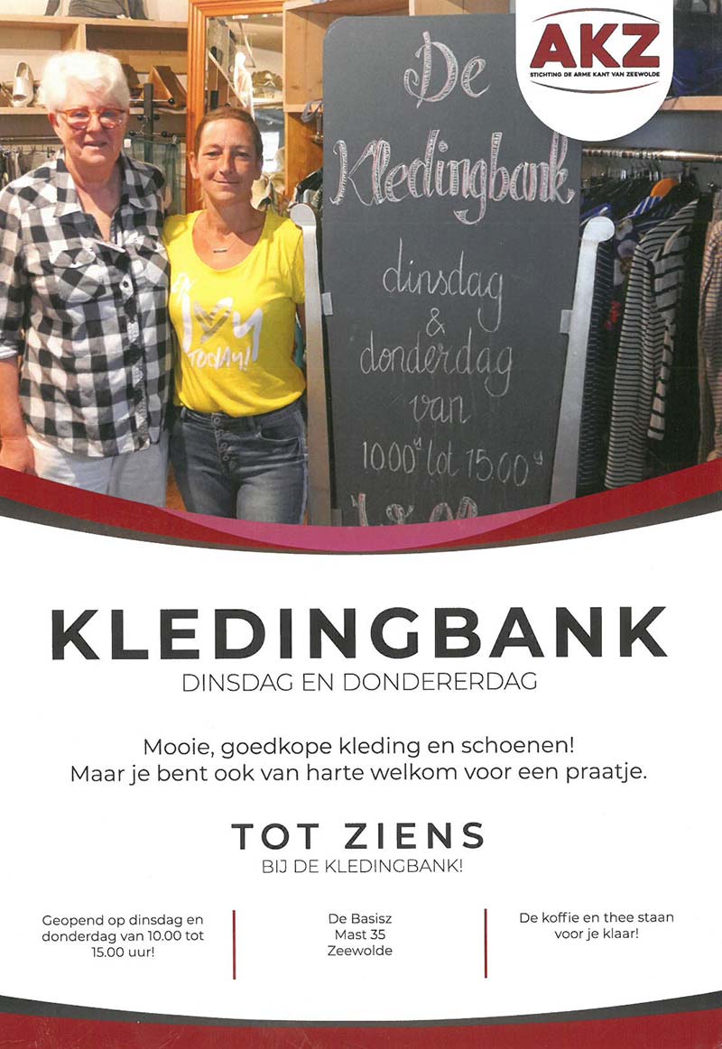 AKZ en de Basis openen samen de Kledingbank.