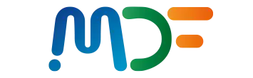 Het logo van MDF